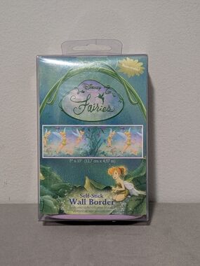 Disney Fairies Self-Stick Wall Border - Green/Purple